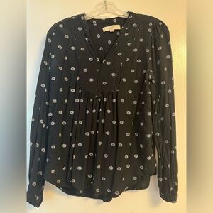 LOFT long sleeve blouse, size small